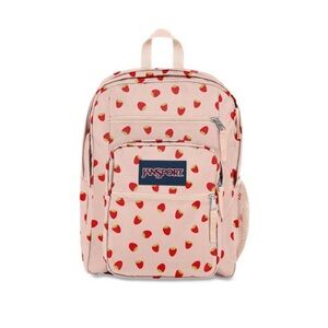 Jansport Pink Strawberry Print Kids Backpack